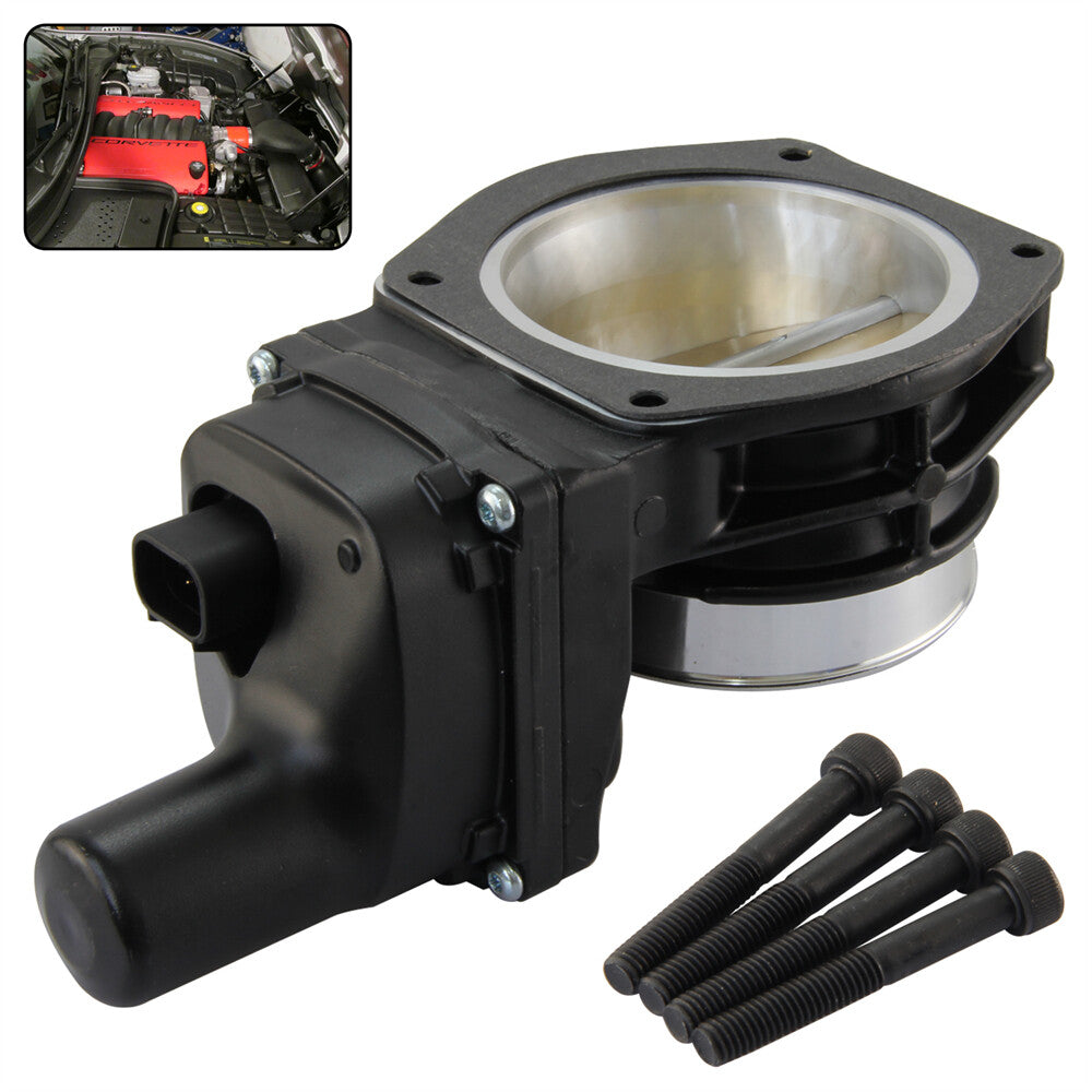 90mm Electronic Throttle Body Assembly for Corvette GTO CTS-V G8 6.0L V8 Black