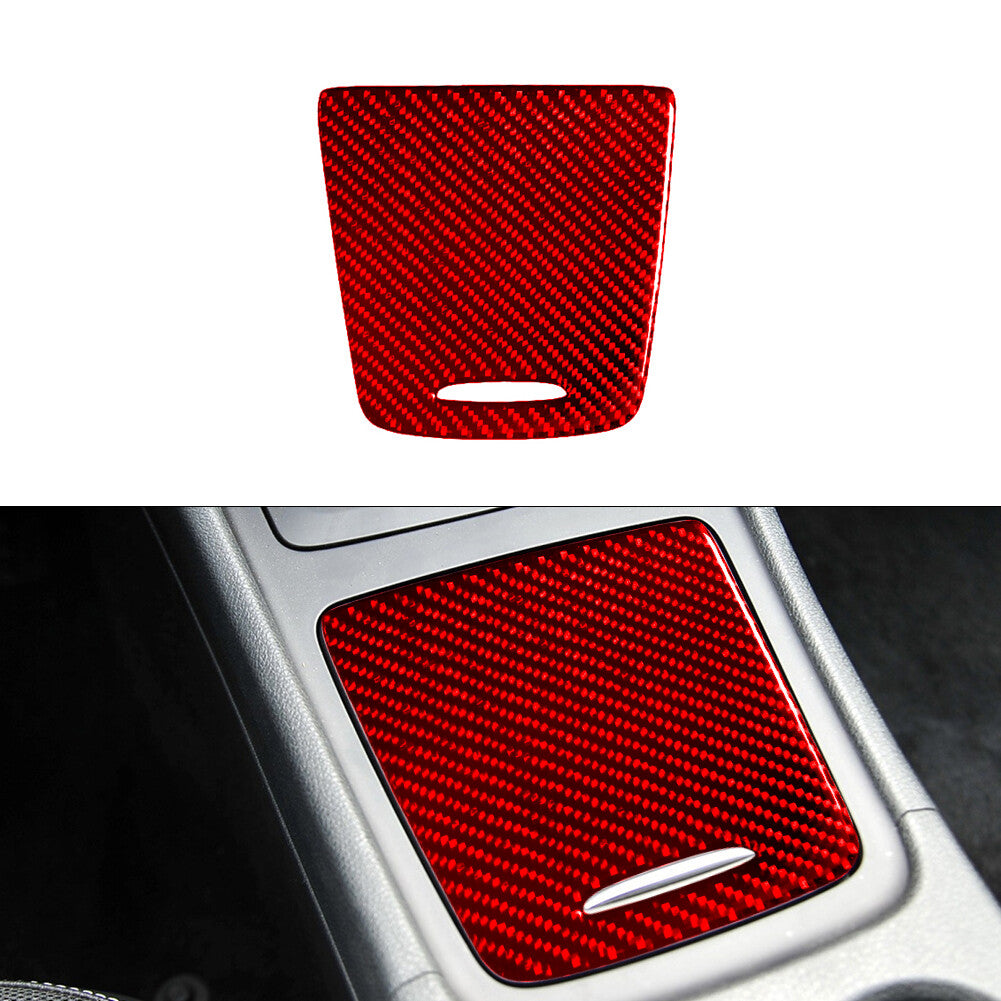 Red Storage Box Trim Cover Decoration for Mercedes Benz CLA 2014-2018/GLA 15-18