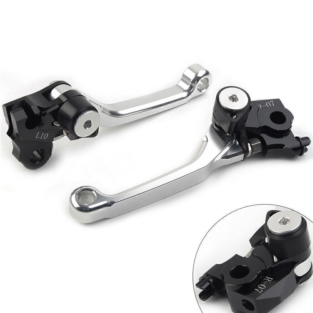 Fit for Honda CRF250R 2007-2022 CRF450R 2007-2020 Brake Clutch Levers Pivot SILVER