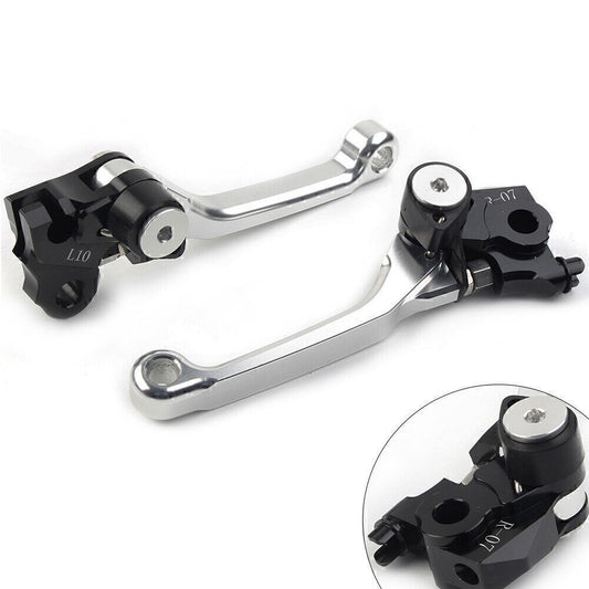 Fit for Honda CRF250R 2007-2022 CRF450R 2007-2020 Brake Clutch Levers Pivot SILVER