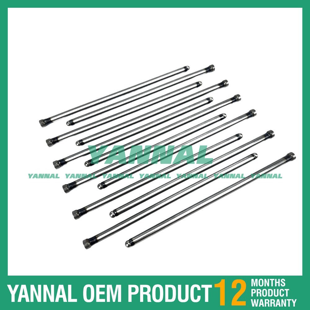 12X New 6D14 Valve Push Rod for Mitsubishi Truck and Forklift Engine Parts