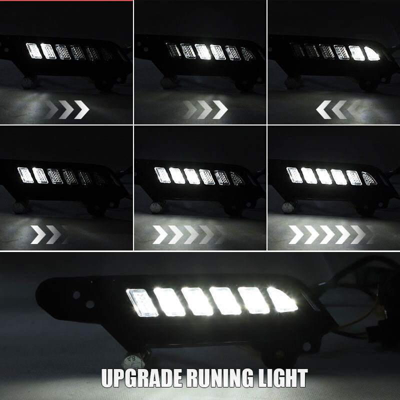 2X LED DRL Daytime Running Lights Sequential Signal for Toyota Tacoma 2016-2022