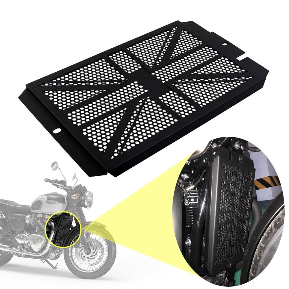 Fit for Triumph Bonneville T100 T120 Black Radiator Grille Guard Cover Protector