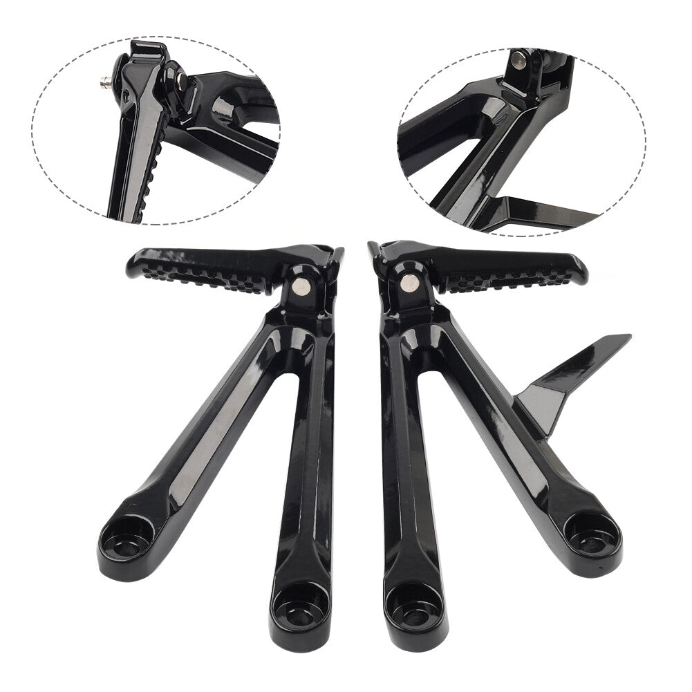 Rear Passenger Footrests Footpegs Pegs Brackets for Honda CBR600RR 05-06