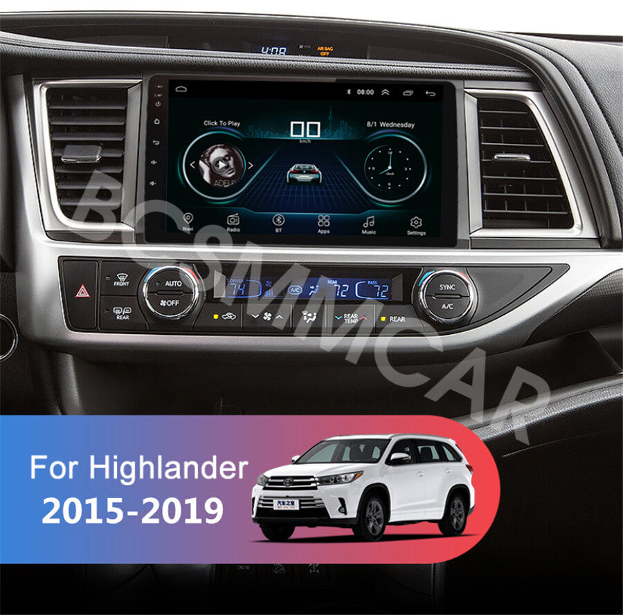 Android Car Stereo Radio Fit for Toyota Highlander 2015 For Carplay Mirror Link