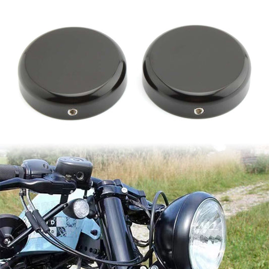 Upper Fork Steerer Cover Caps Black Motorcycle for Harley X48 2016-2022 Aluminum
