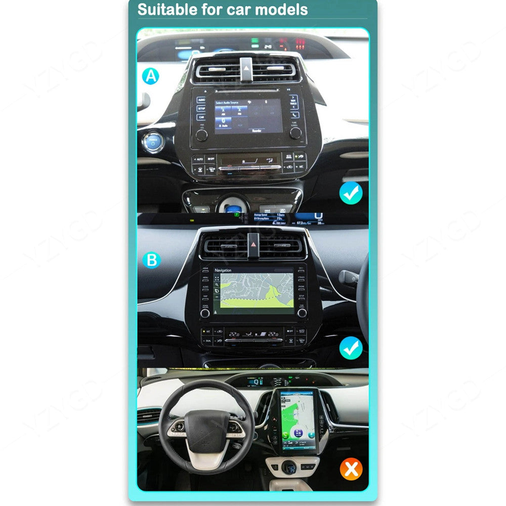 for Toyota Prius XW50 2015-2020 9 Android Auto Carplay Car Stereo Radio 2+32GB