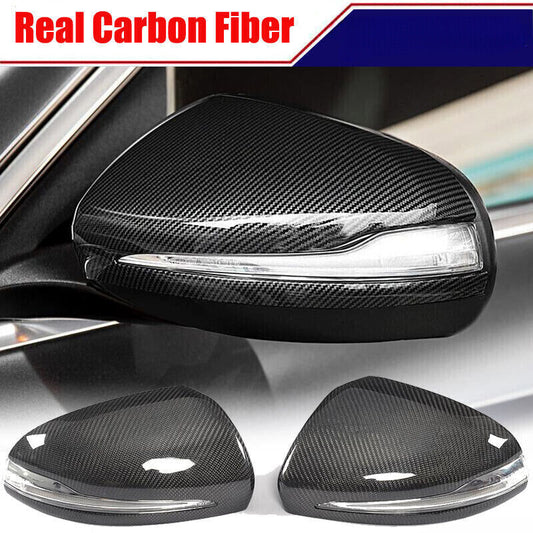 for Mercedes Benz W205 W213 W222 W257 Replace REAL CARBON Side Mirror Cover Cap