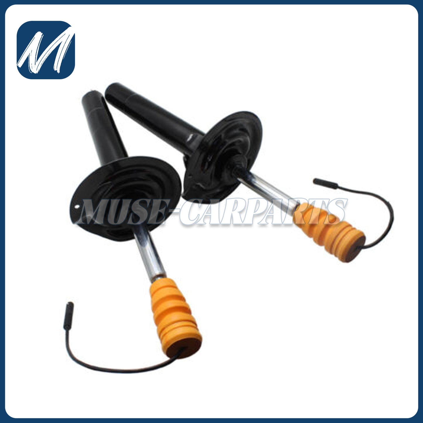 4pcs Front Rear Shock Struts Assys w/EDC Fit for BMW E38 740i 740iL 750iL 1995-2001