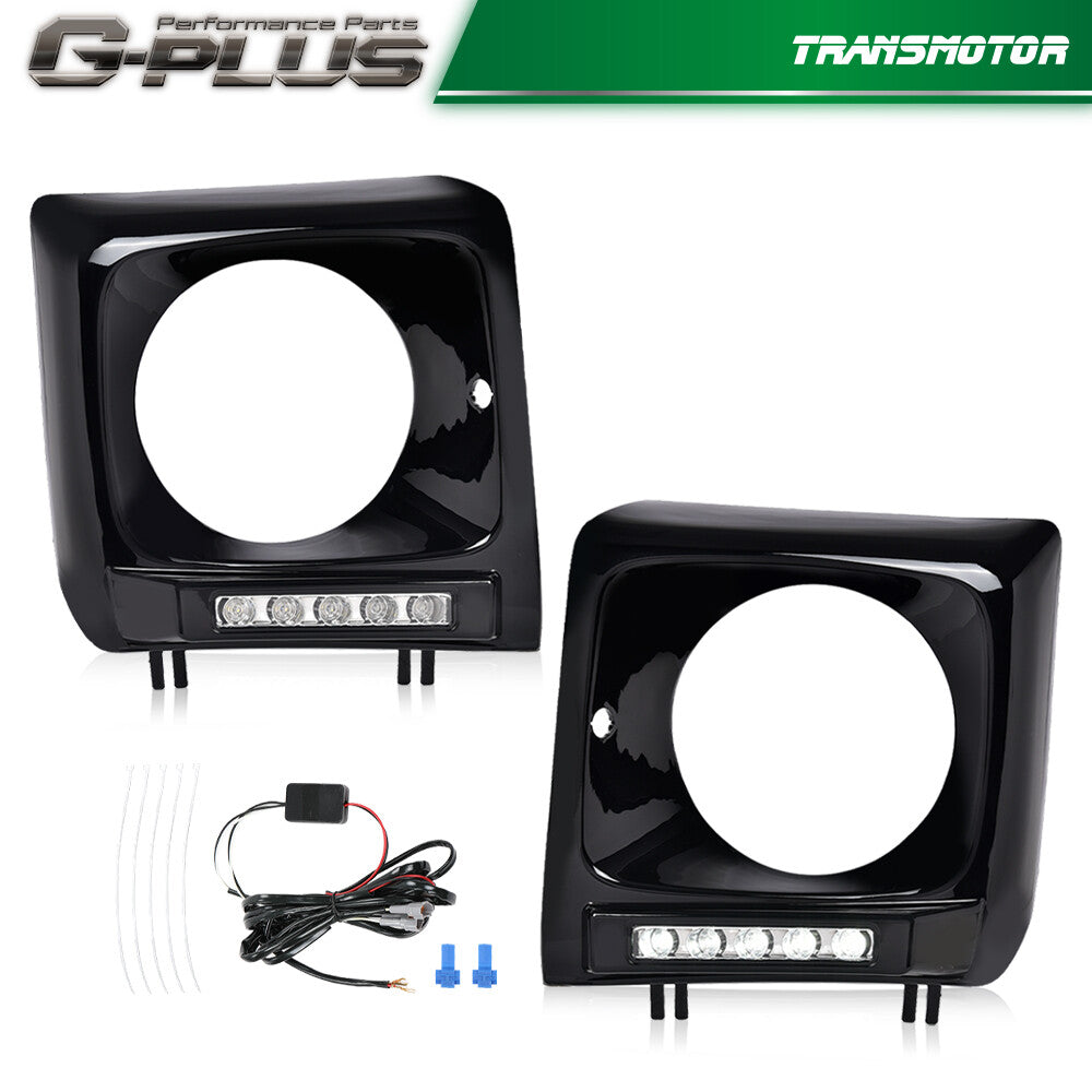 Black White Water G500 LED DRL