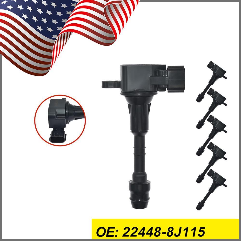 6PCS Ignition Coil For 03-08 for Nissan Murano V6 3.5L 05-16 Frontier V6 4.0L UF349