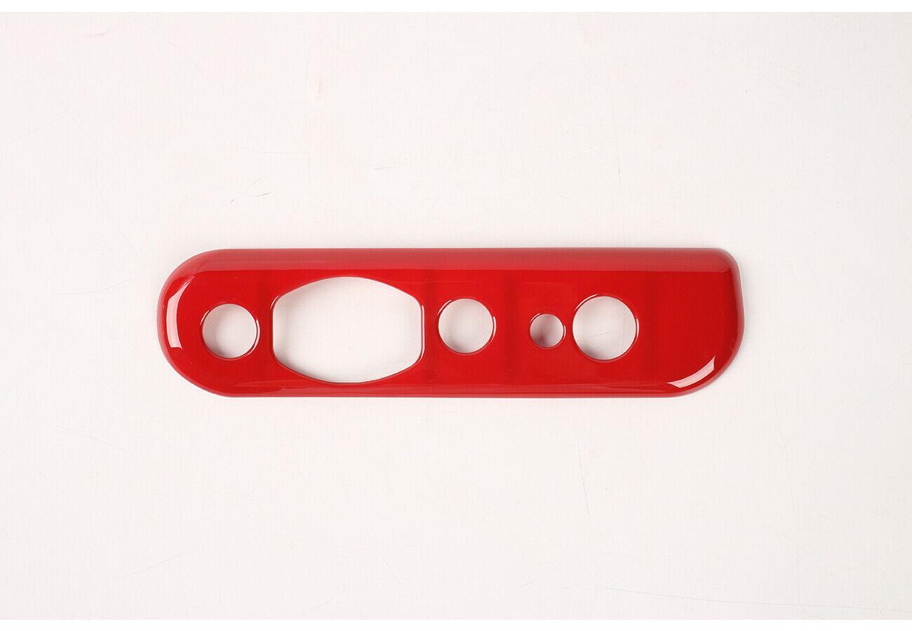Red ABS Rear Tailgate Lock Buckle Panel Cover Trim Fit for Ford Bronco 2021-23