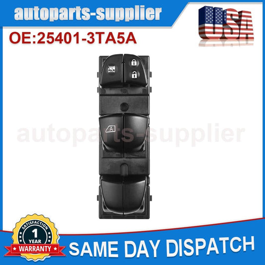 Power Window Master control switch on the left drive side for 2013-2018 for Nissan Altima