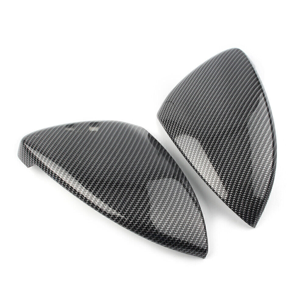 for VW for Golf MK7 MK7.5 R 2PCS ABS Carbon Fiber Side Mirror Cover Caps