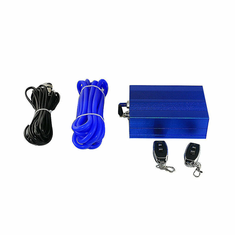 1pc 2.5 ID 3 OD Adjust The Sound Muffler W/ Exhaust Valve 8.56 IN Dual Tips
