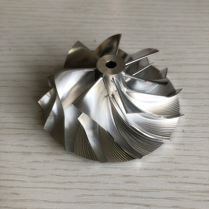 K04 52.00/71.00 mm 7+7 insert performance turbine milling/bulk compressor wheel