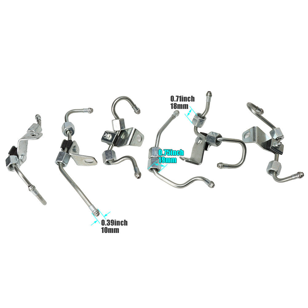6-Piece Diesel Fuel Injection Line Kit for Dodge for Ram 5.9L 2003-2009 5289447