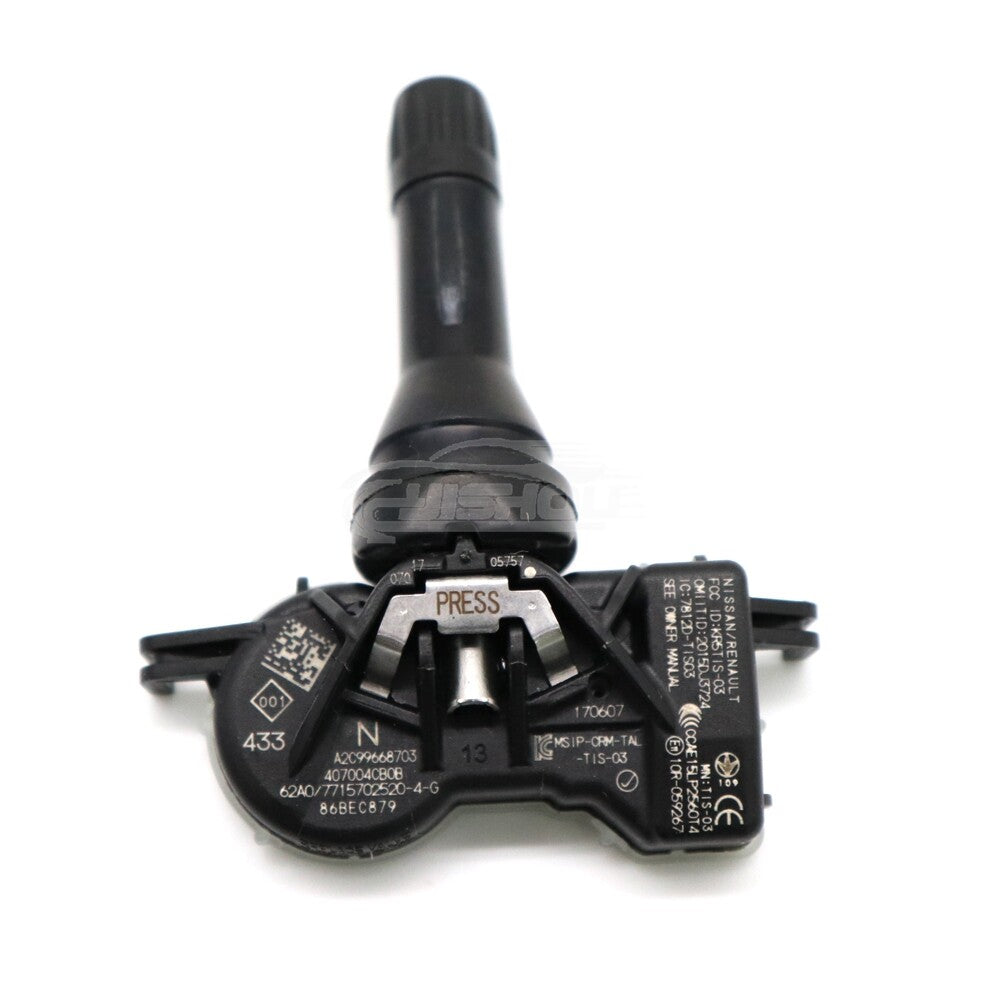 4-pack TPMS tire pressure sensors 40700-4CB0A suitable for Nissan Altima Rogue 40700-4CB0B