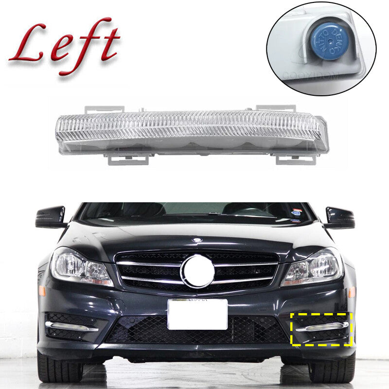 for Mercedes-Benz E350 C350 C250 W204 Left DRL daylight Driving lights