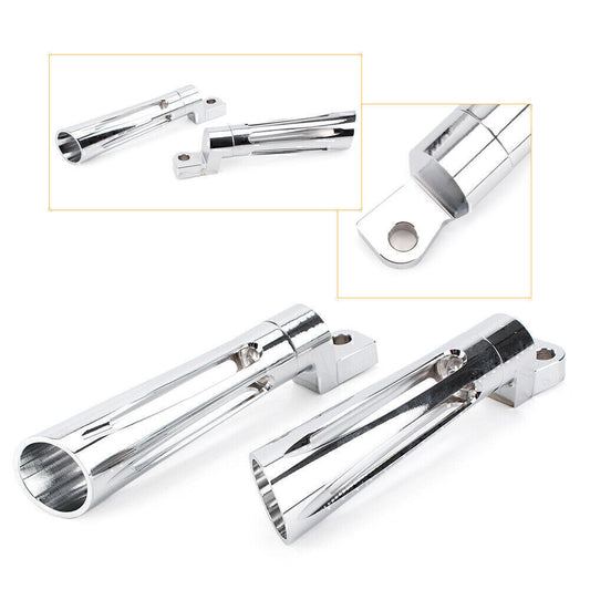 Chrome CNC Front Footpeg Footrest for Harley Dyna FXSB FXCW FXS Sportster XL1200