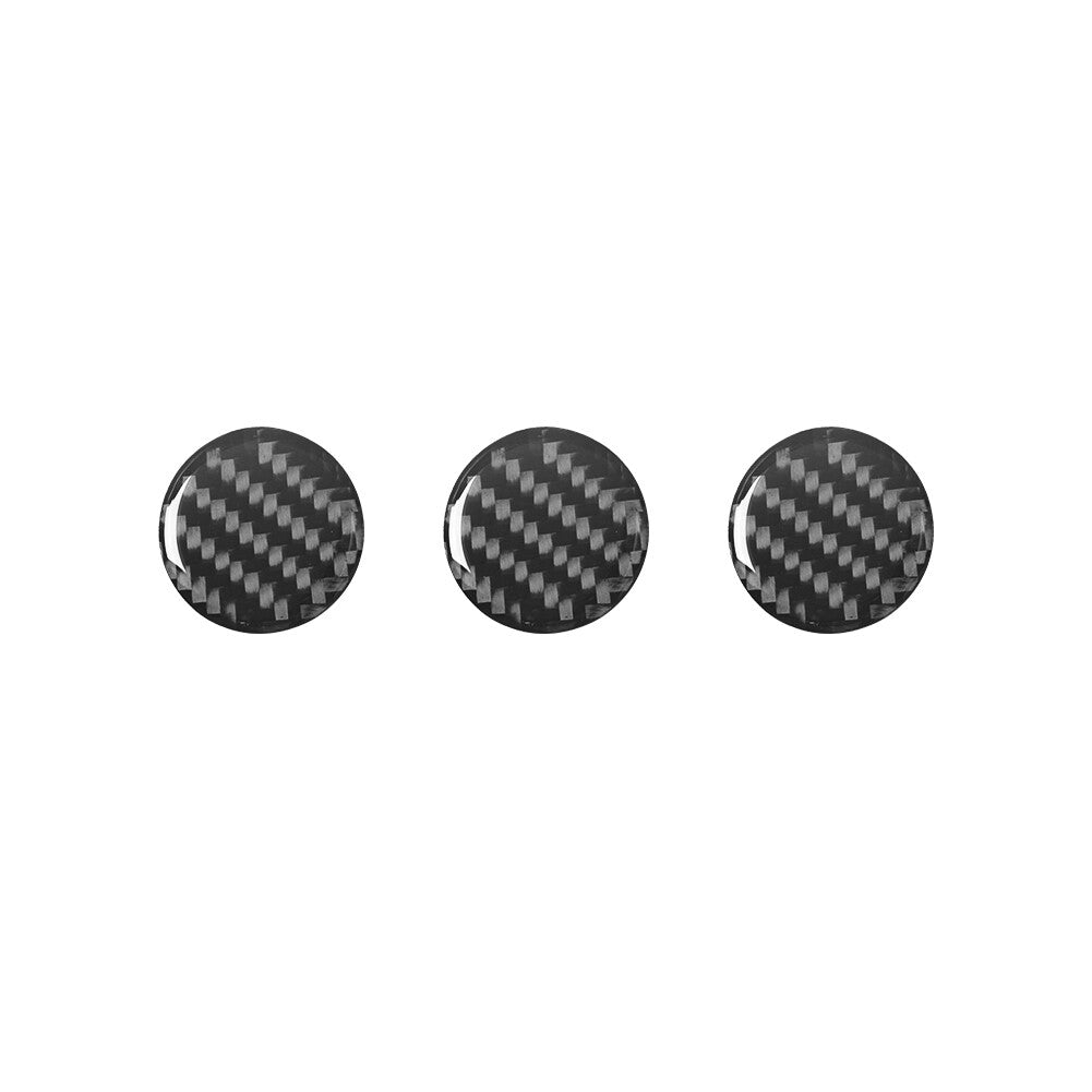 3Pcs Carbon Fiber Climate Control Buttons Cover Trim For Land for Range Rover Sport