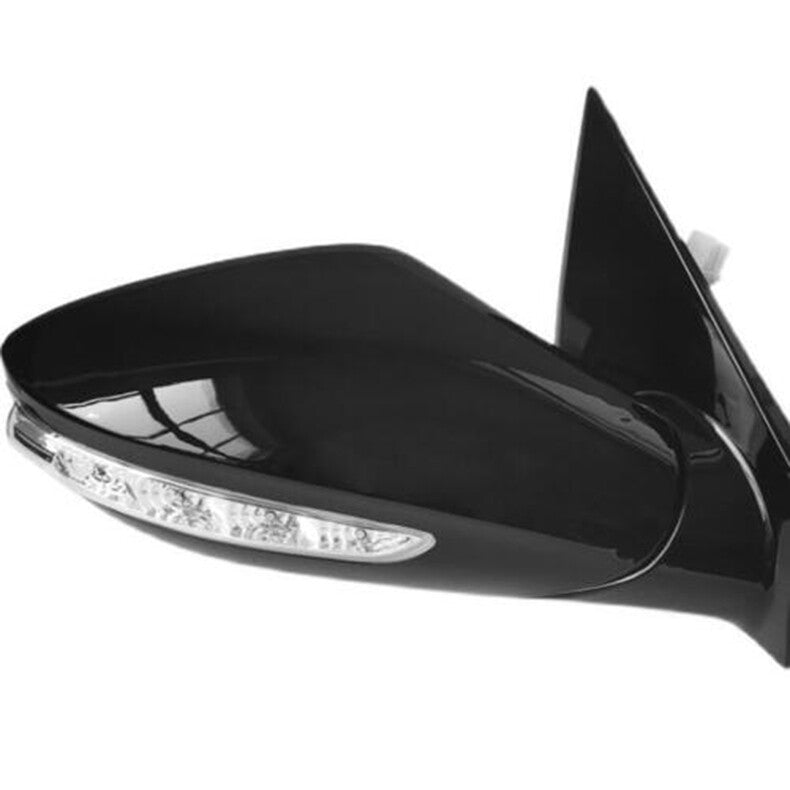 for Hyundai Sonata 2011-2014 Bright black Door Rearview Mirror Cover cap Replace