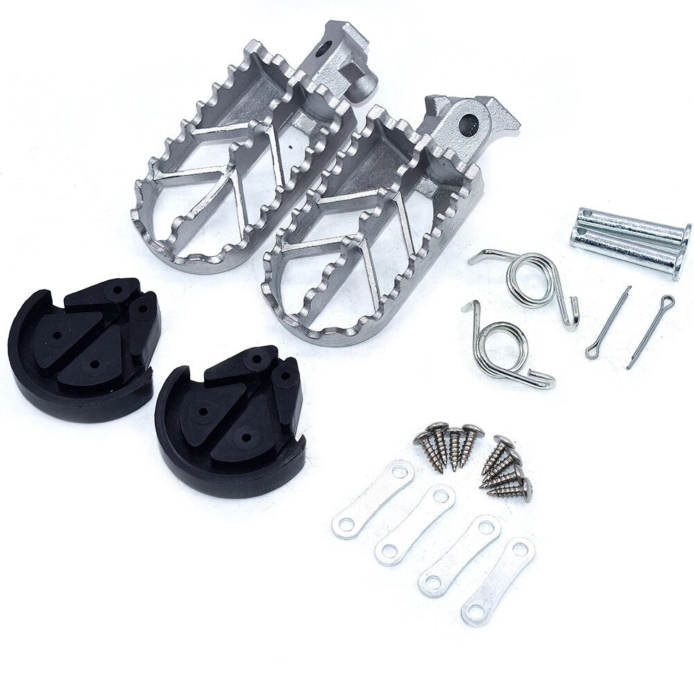 Stainless Steel Motorcycle Footpegs Pit Dirt Motor Bike Pitster XR50 CRF50 CRF70
