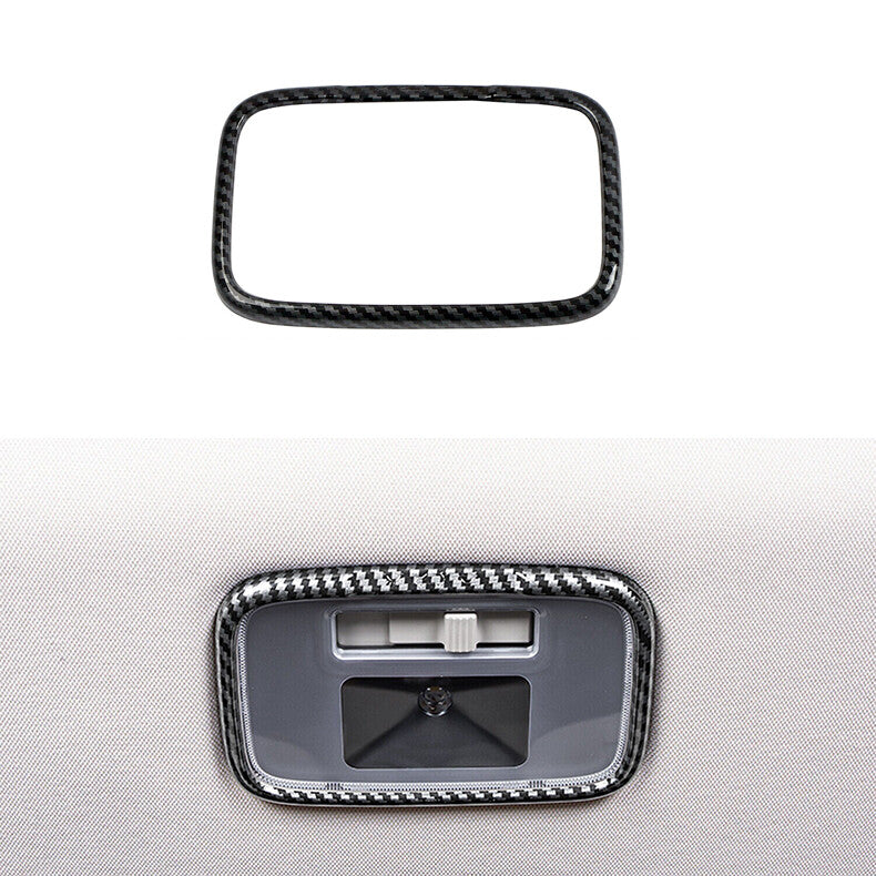 for Kia Carnival 2022-2023 Carbon Fiber Tail Gate Reading Light Frame Cover Trim