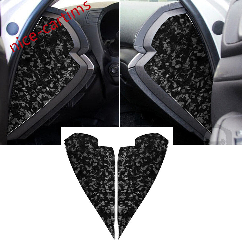 for Infiniti G37 Sedan 2010-13 Door Buffer Cushion Mat Cover Forged Carbon Fiber
