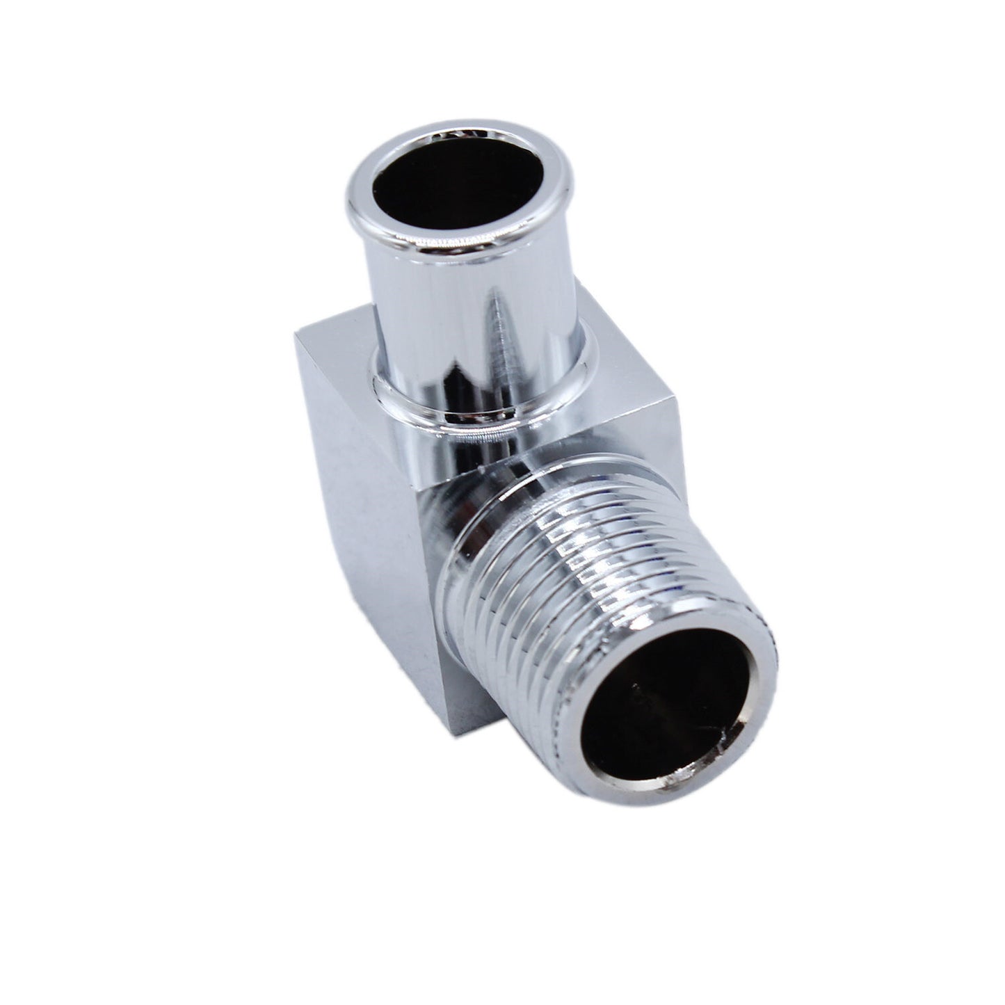 90¡ã Heater Hose Fitting 1/2 NPT to 5/8 Hose Barb Fits 1/2 NPT Intake Manifold