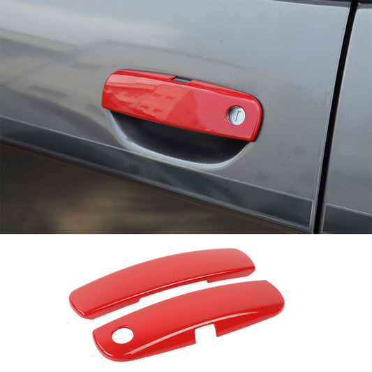2¡ÁRed ABS Side Door Handle Panel Trim for Dodge for Challenger 2012-2023 Accessories