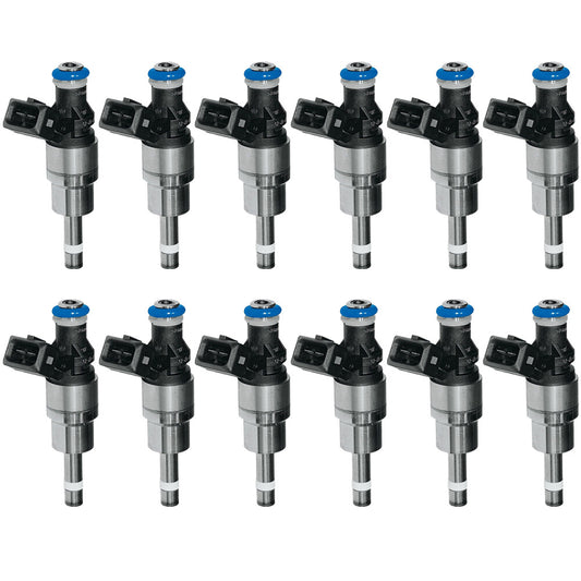 for BMW E65 66 760i 760Li 62811 Set of 12 Fuel Injectors GDI 0261500008