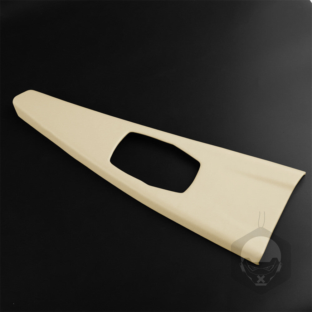 PU Leather Off White Multimedia Panel Cover for BMW 3 4 Series 3GT F30 F34 13-19