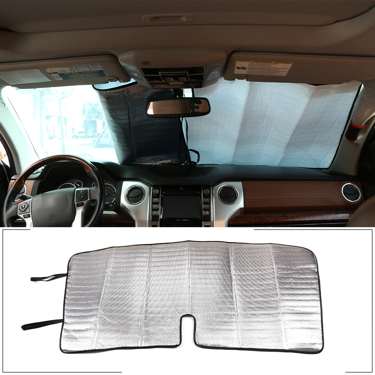 Suitable for Toyota Tundra 2007-2021 windshield sunshade/heat cover.