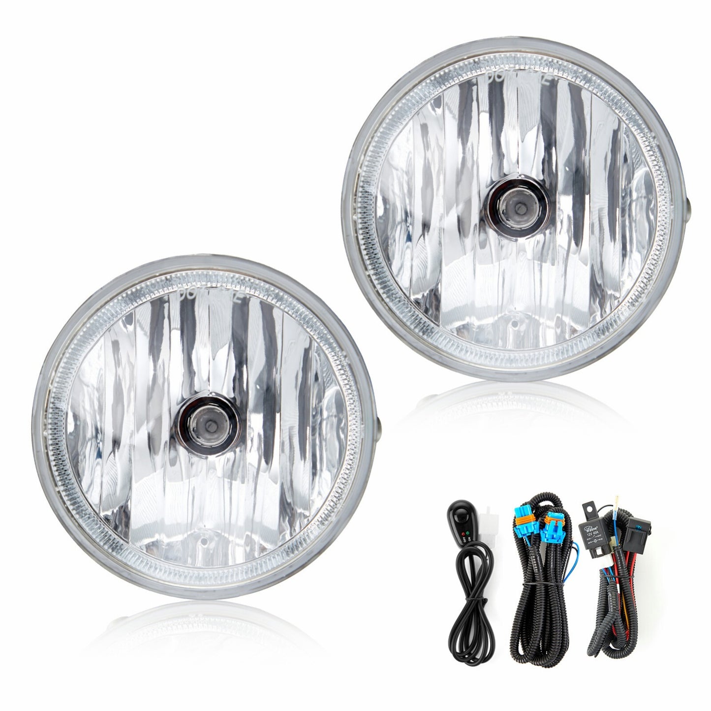 Suitable for 2004-2006 for Toyota Solara front bumper fog lights (1 pair, left and right).