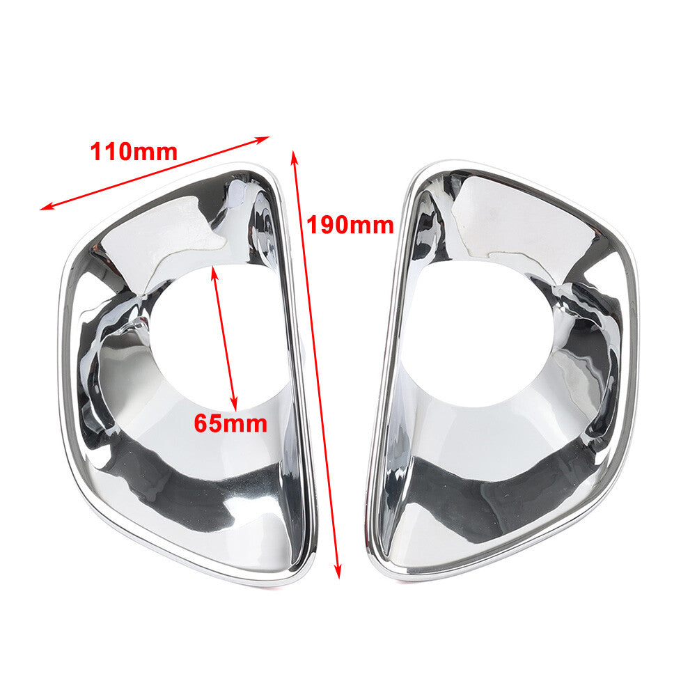 2x Front Fog Lamp Light Cover Chrome Trim for Jeep Grand Cherokee 2011 2012 2013