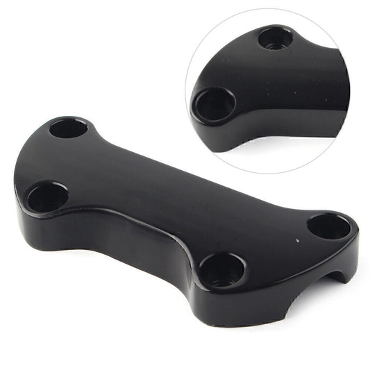 Black Smooth Handlebar Riser Top Clamp for Harley Dyna Softail Sportster 1 Bars