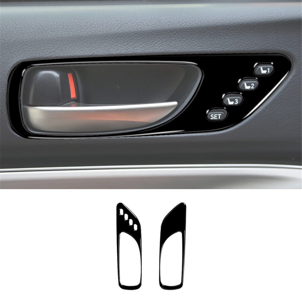 2X Gloss Black Inner Door Handle Cover Trim for Lexus RC300 350 200T 2015-2020