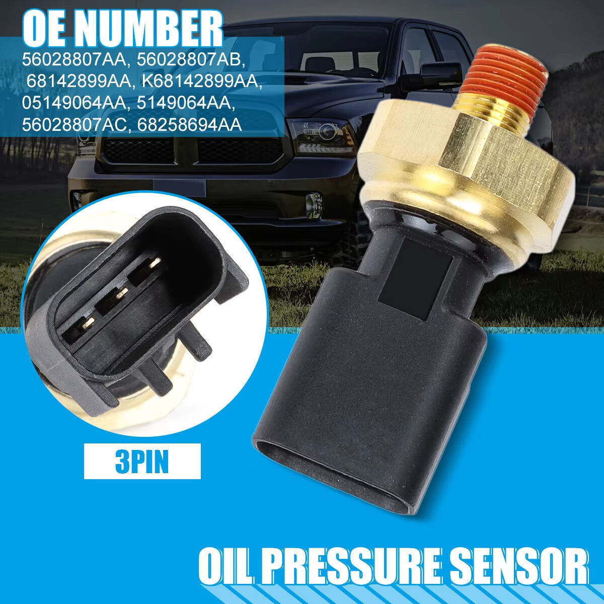 Engine Oil Pressure Sensor Switch Sender Unit for Dodge for Jeep for Chrysler 3.6L 5.7L