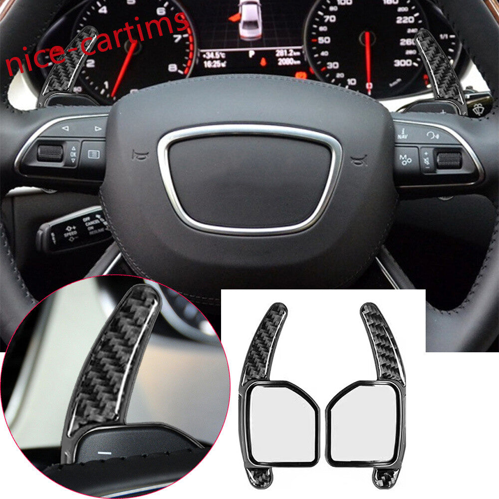 for Audi A3 A4 A5 A6 09-12 S5S8A8 08-10 Steering Wheel Shifter Paddle ABS/Carbon