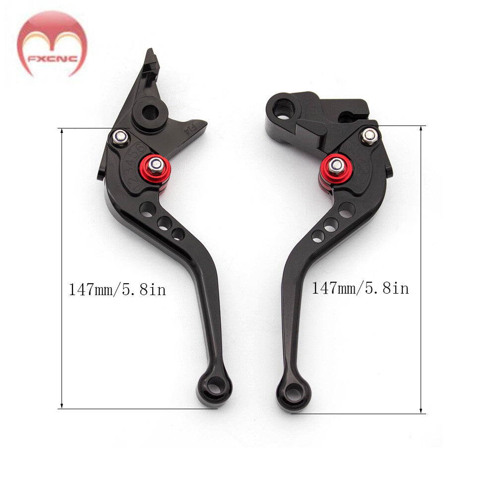 Adjustable brake and clutch lever for Honda 1200 CROSSTOURER 2013 - 2017 - 2018 (Black)