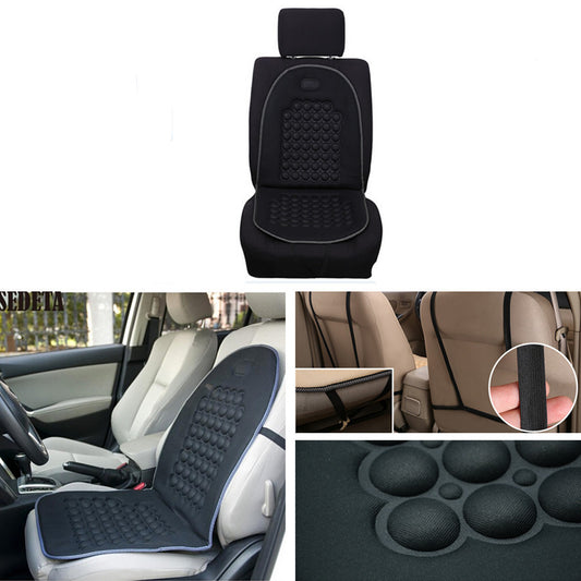 1x Car SUV for Seat Pad Therapy Massage Bubble Padded Chair for Seat Cushion Cover Black