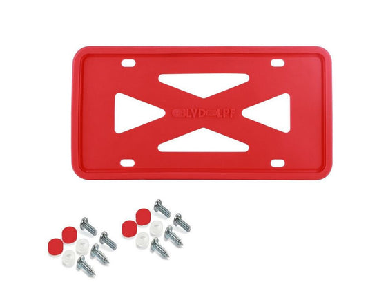 Car license plate frame cover cap, trunk red silicone, suitable for Nissan