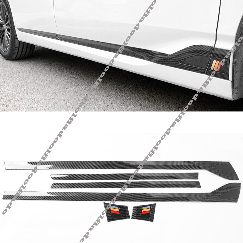 for Toyota for Avalon 2019-2022 Carbon fiber Body Side Door Molding Cover Trim Decor