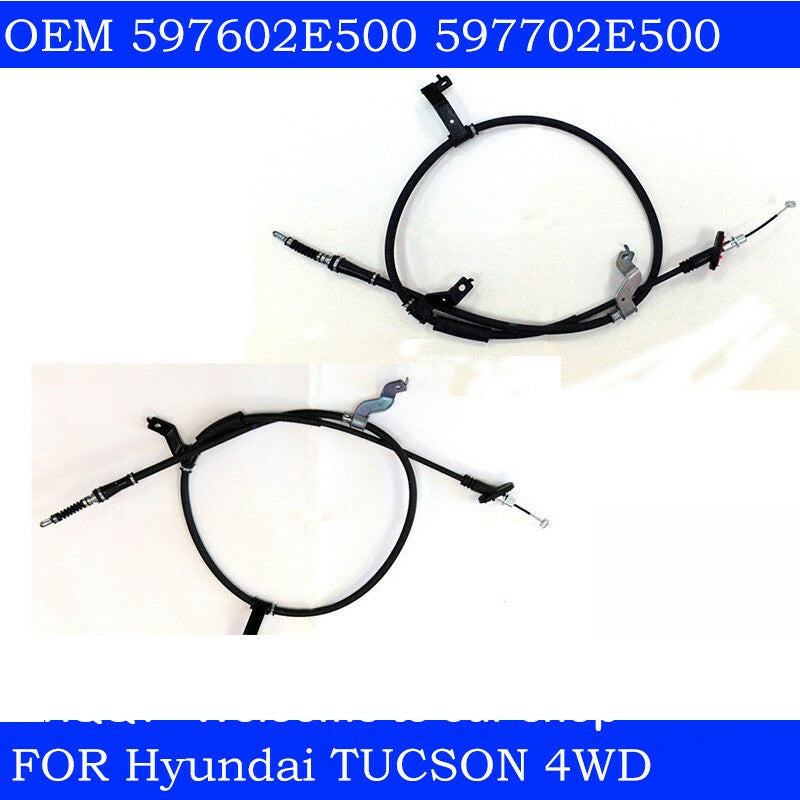 Two-pack of parking brake cables, rear LR, suitable for Hyundai for Tucson 2005-2009 4WD 597602E500