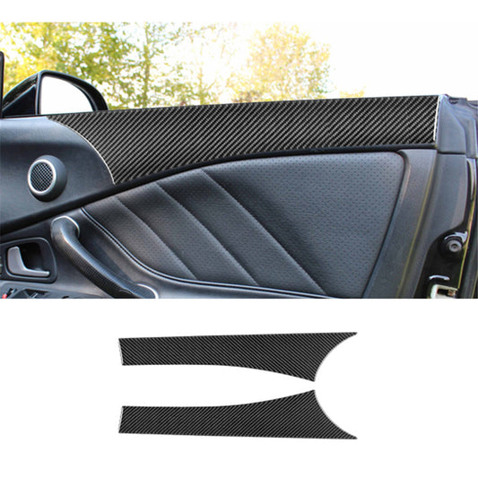 2Pcs Door Frame Trim Cover Decoration Carbon Fiber for Honda S2000 2000-2003