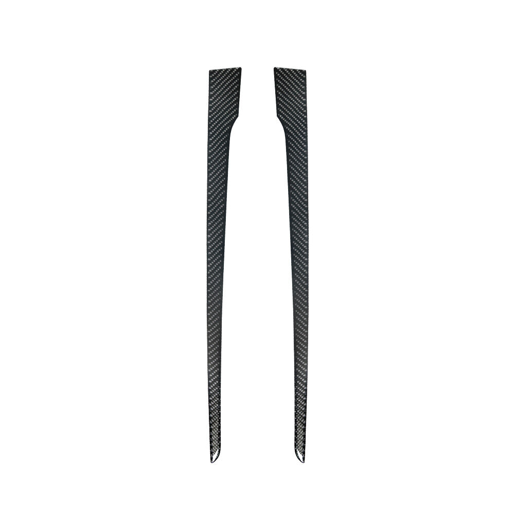 2X Rear Door Interior Trim Strip Cover Carbon Fiber for Chevy Impala 2014-2020