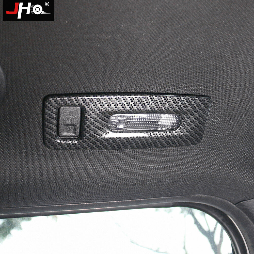 2PCS Carbon Fiber Car Rear Reading Light Cover Trim for Ford Explorer 2011-2019