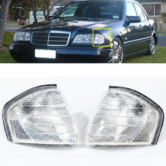 For 1994-2000 for Mercedes-Benz C Class W202 Pair Turn Signal Lamp Frame Cover