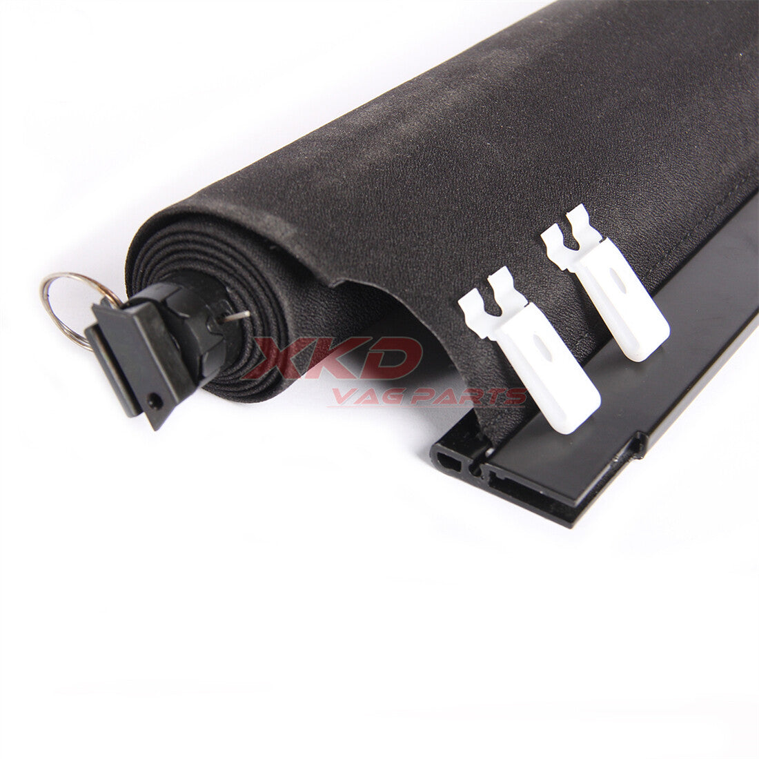 Black sunroof visor fabric suitable for Cadillac CT6 2016, 2017, and 2019 models.